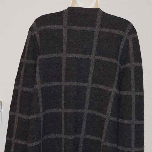 𝅺WINDOWPANE Plaid Open Front Cardigan - Picture 6 of 10